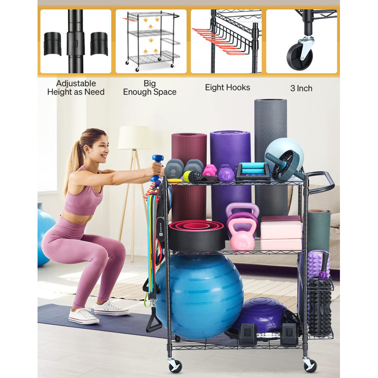 Arlmont & Co. Rishika Metal Freestanding Sports Rack Wayfair Canada